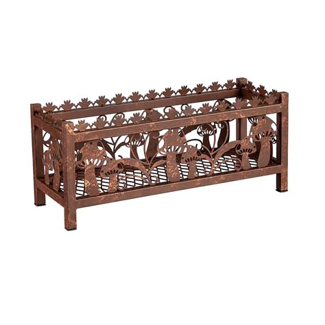 Evergreen Enterprises Rustic Finish Laser Cut Mushroom Planter