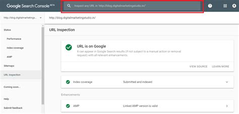 Google Search Console Update - URL Inspection Tool | Digital Marketing ...