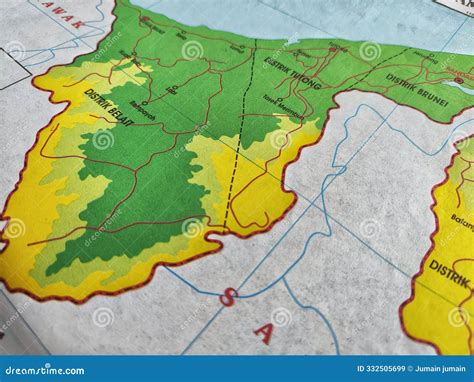 Kamboja Country Map And Major Cities Around It On Physical Map Stock Photo | CartoonDealer.com ...