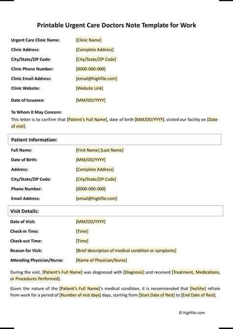 Free Doctor’s Note Forms and Templates - eDocNotes.com