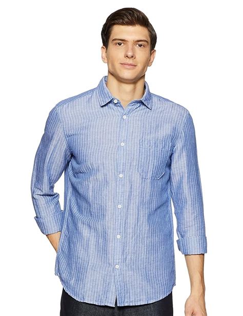 Buy John Miller Men's Striped Slim fit Casual Shirt at Amazon.in