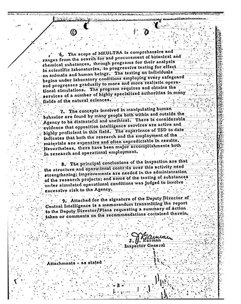 CIA Inspector General MKUltra Report