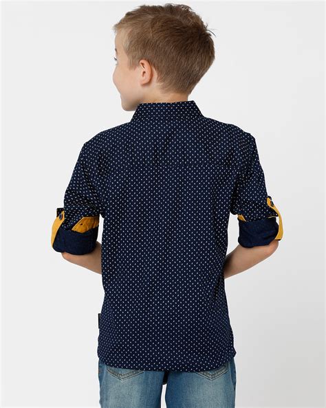 Navy Checked Shirt