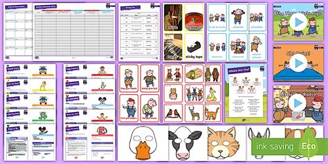 Phonics Level 1 Week 10 - The Three Little Pigs Weekly Lesson Pack