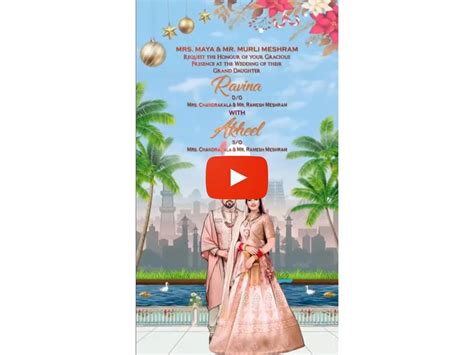Customizable Digital Wedding Invitations - PDF, Video, and E-Cards