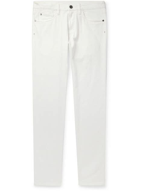 Loro Piana - New York Slim-Fit Straight-Leg Jeans - White Loro Piana