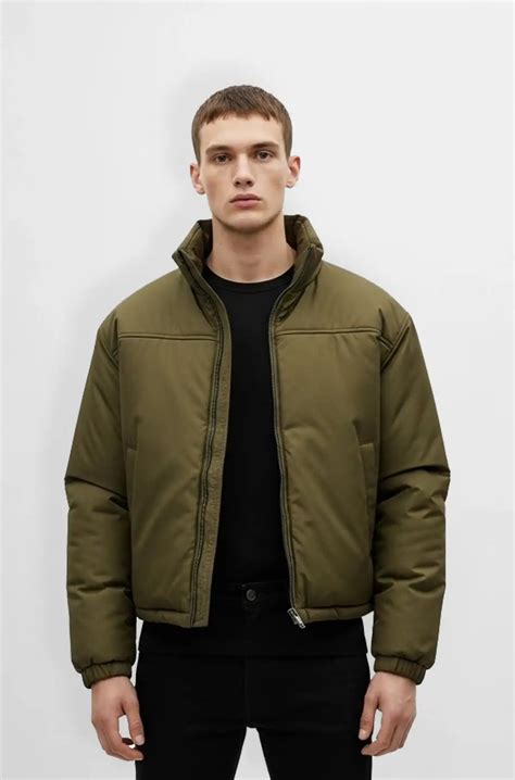 Olive Green Puffer Jacket