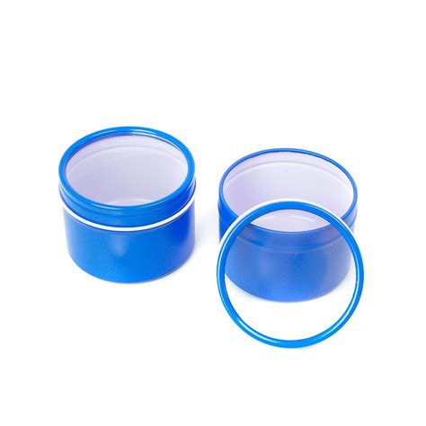Buy Mimi Pack 24 Pack Tins 4 oz Deep Round Tins with Clear Window Lids ...