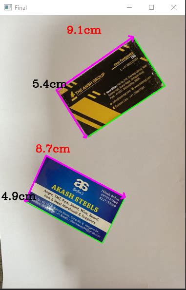 Object Size Measurement Using OpenCV 的图像结果