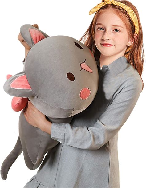ELAINREN Cuddle Cat Plush Soft Kitty Body Pillow - India | Ubuy