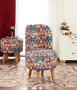 NACIA Ottoman Pouffe Sitting Stool Puffy Chair for Living Room Printed ...
