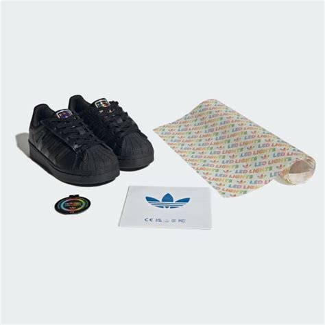 adidas Superstar Led Lights Comfort Closure Elastic Lace Shoes Kids ...