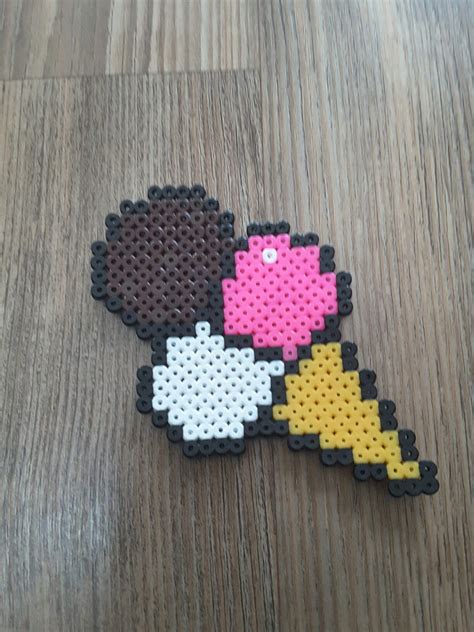 perler beads ice cream in 2020 | Perler beads, Beads, Ice cream