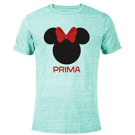 Disney Minnie Mouse Red Bow Icon Prima Familia Spanish- Short Sleeve ...
