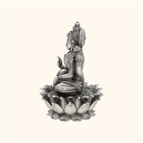 Buy Antique 925 Silver Matte Laxmi Idol Online - Ranka Jewellers ...
