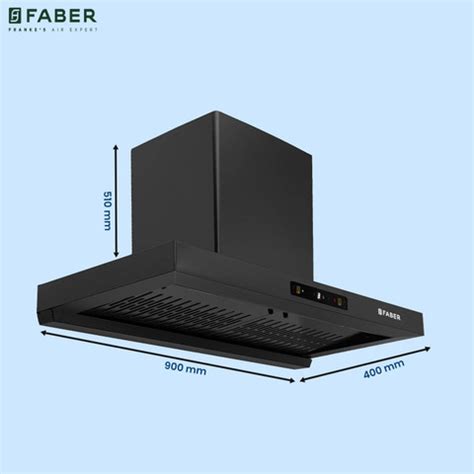 FABER Hood Coral BLDC HC SC FL BK IN 90-T Auto Clean Wall Mounted BLACK ...