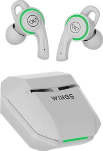WINGS Phantom 200 Earbuds, LED, Game mode 40ms Low Latency, DNS Mic ...