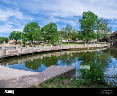 Celebration Bridge, San Angelo River Walk, San Angelo, Texas Stock ...