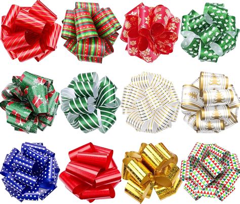 Amazon.com: EverMerry Christmas Bows, 24 PCS Pull Bows for Gift ...