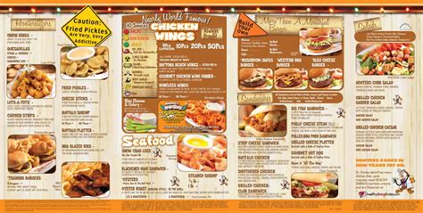 Menu at Hooters pub & bar, Horn Lake, 982 Goodman Rd