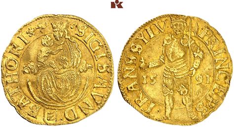 Sigismund Bathory, 1581-1602. Dukat 1591, Nagybánya. 3.41 g. Fb. 297 ...