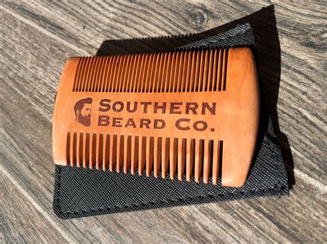 Wooden Beard Comb with SBC Logo | Southern Beard Co.