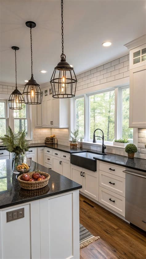 16 Gorgeous Black Pendant Light Kitchen Ideas
