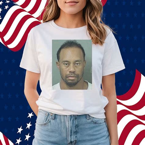 Tiger Woods Mugshot Shirt