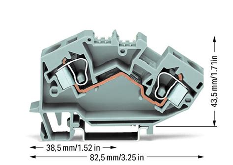 2-conductor through terminal block (784-601) | WAGO India