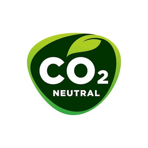 CO2-neutraler grüner rauer strukturierter Stempel CO2-emissionsfrei ...