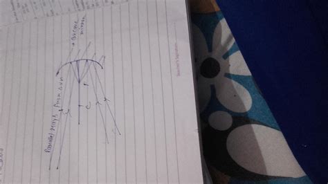 A student holding a mirror in his hand directed the reflecting surface ...