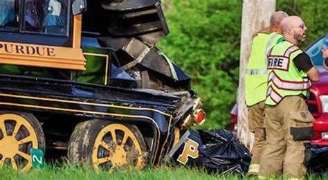 Horrific Photos Emerge From Crash Involving Purdue University Mascot ...