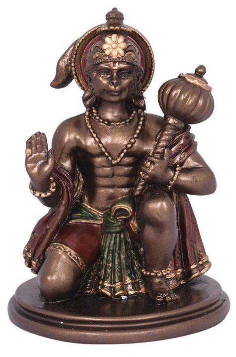 Brass Look Hanuman Ji – Isvara