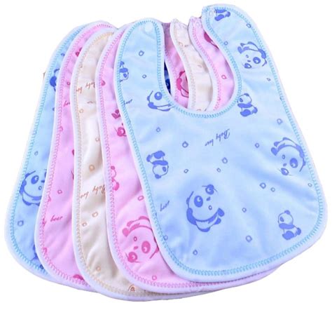 BRANDONN Newborn Baby's Fashions Double Layered Waterproof Button Bibs ...