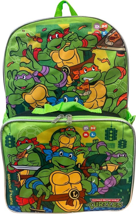 Amazon.com: Teenage Mutant Ninja Turtles Backpack and Lunch Box Set ...