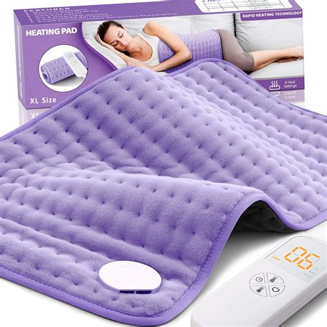 Heating Pad for Back Pain Cramps Relief - Electric Heating Pad for Neck/Shoulder/Muscle Pain - 6 ...