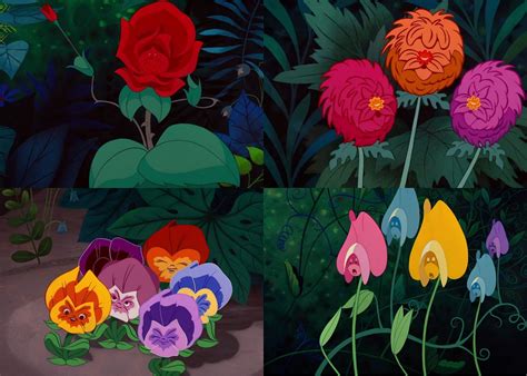 talking flowers inspiration | Alice in wonderland flowers, Alice in ...