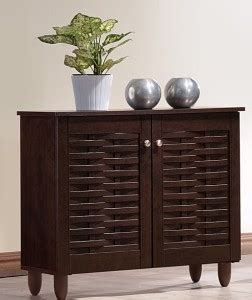DeckUp Bei 2-Door Dark Wenge Engineered Wood Shoe Rack Price in India ...