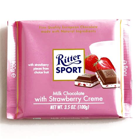 Buy Ritter Sport Milk Chocolate with Strawberry Creme 3.5 oz each 2 ...