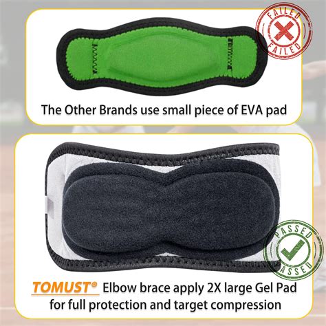 Buy TOMUST Tennis Elbow Brace - Adjustable Forearm Support Band with ...