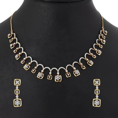 Buy Unique Diamond Studded Jewellery Set ONS22128-D400X1B Online at ORRA.