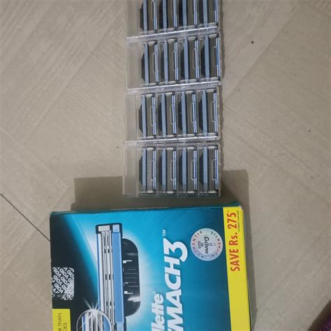 Gillette Mach 3 Shaving Blades- Pack of 16 (Cartridges) : Amazon.in ...