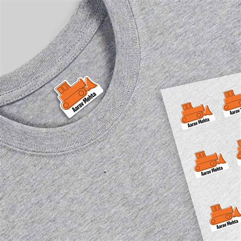 Heat Transfer UV DTF Clothing & Fabric Labels for Kids