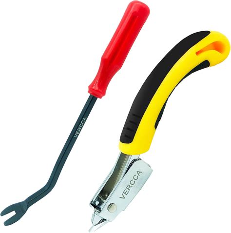 VCCA Heavy Duty Upholstery and Construction Staple Remover with Tack ...