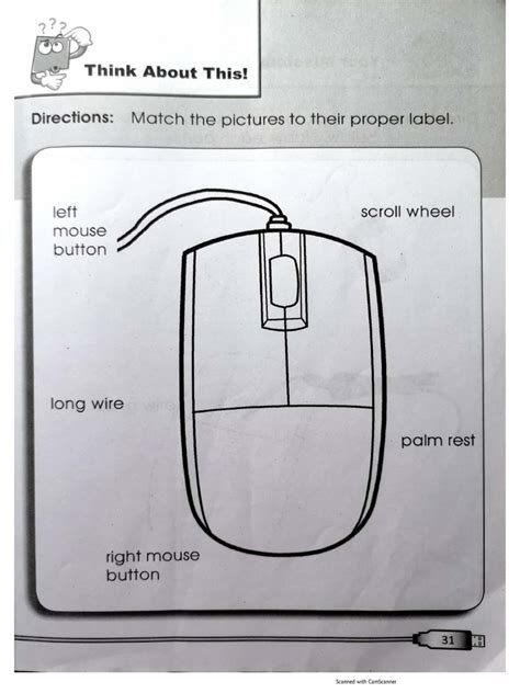 Computer Mouse Worksheet 的图像结果