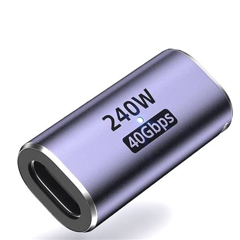 ETZIN USB C Coupler USB C Female to Female Adapter with PD 240W 40 Gbps ...
