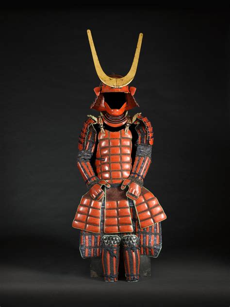 A red lacquered tatami gusoku [collapsible armour] | Edo period, 18th ...