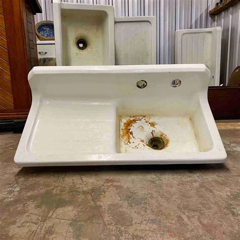 Antique Drainboard Kitchen Sink - Historic House Salvage