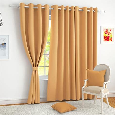 Buy Story@Home Blackout Long Door Curtains 9 Feet Long Set of 1 | Plain ...