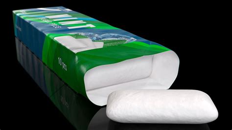 Chewing Gum Pack Open with Pad 3D Model $29 - .3ds .blend .c4d .fbx ...